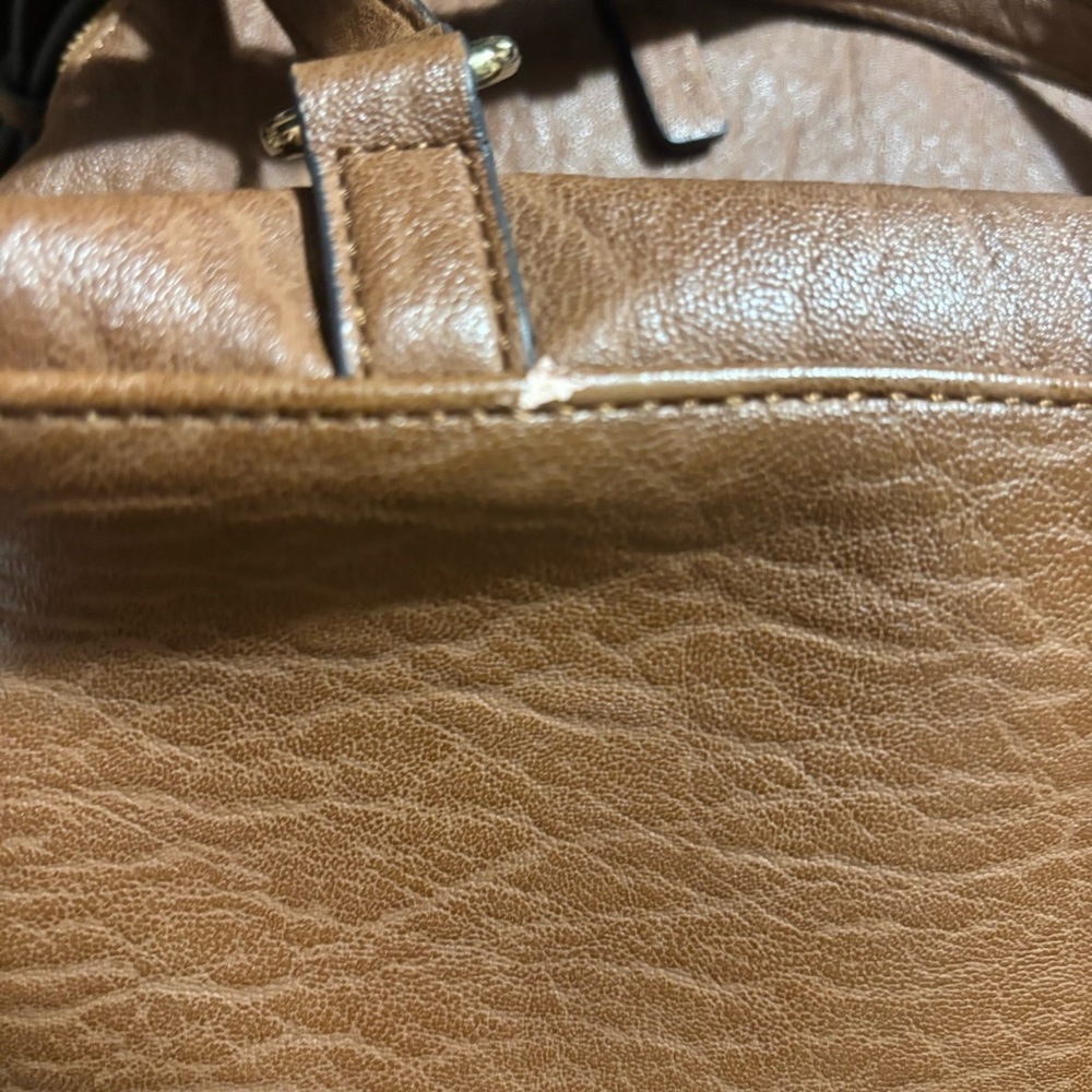 Calvin Klein Brown Zip Around Backpack purse - Picture 8 of 10